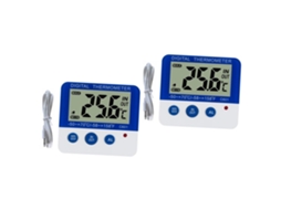 Termômetro Digital Magiclulu De 2 Peças Para Uso Interno E Externo Com Alarme Temperatura, Termômetro Para Geladeira