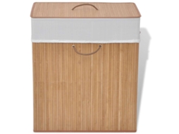 Vidaxl Cesto Retangular Para Roupa Suja Bambu Natural