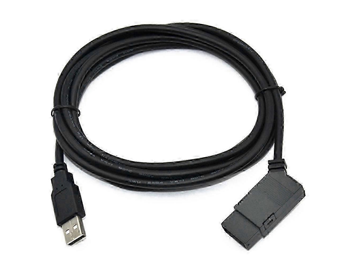 Cabo de programação isolado com conector USB-Logo compatível com PLCs da série Logo e interface RS232 (preto).