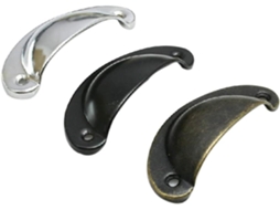 Maçaneta De Porta Gaveta Semicircular Vintage Em Metal Bronze Angooily, Conjunto De 4 Peças, Estilo Antigo, Para Armários