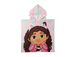 Poncho Toalha com Capuz GABBYS DOLLHOUSE Rosa Claro 55x77 cm