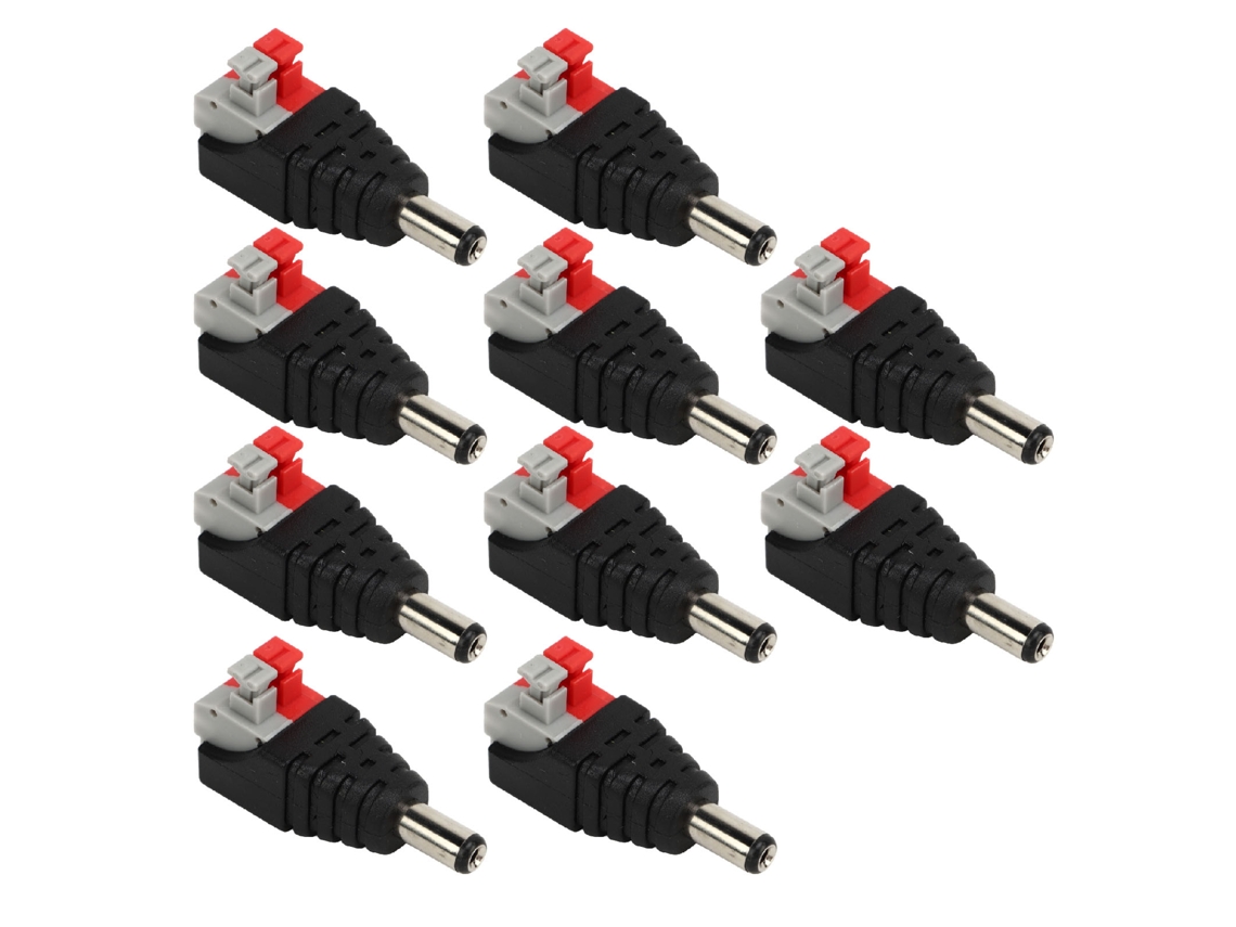 Conector Bnc Macho Laxiscreed Para Vigilância Cctv Compatível Com Interface Rca