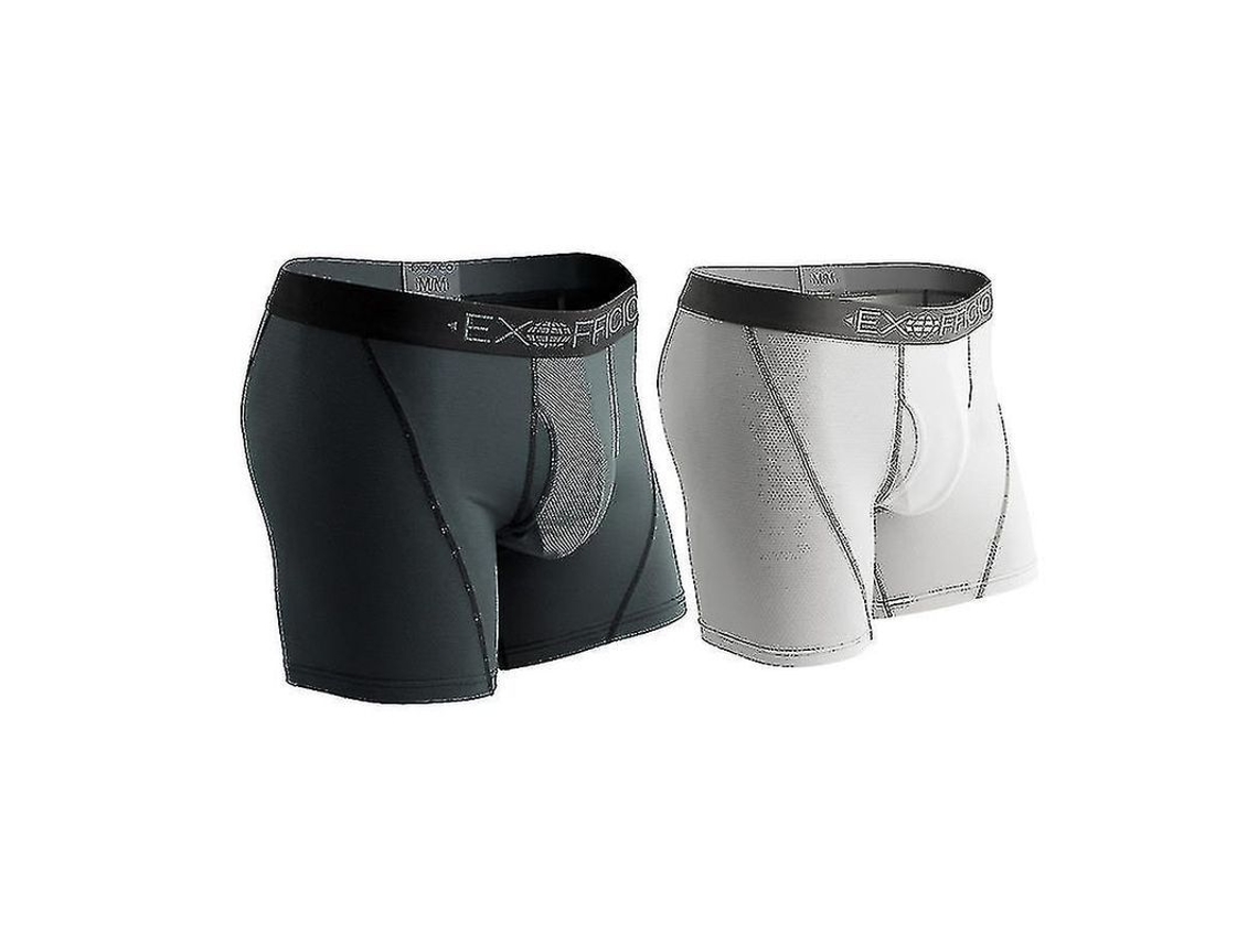 Conjunto de 2 Calcinha Boxer Masculina Exofficio Sport Mesh 6 Polegadas Tamanhos EUA