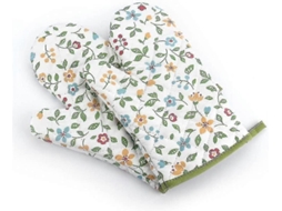 Luvas De Forno Extremamente Resistentes Ao Calor Anti Derrapantes Com Motivos De Flores