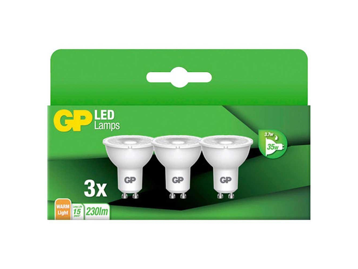 Gp Batteries 087427 Lighting Led Reflector Gu10 3.7W 3 Units
