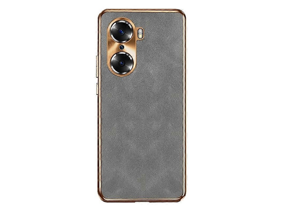 Capa Para Celular Honor 60 Em Pele De Cordeiro Com Revestimento Eletrolítico