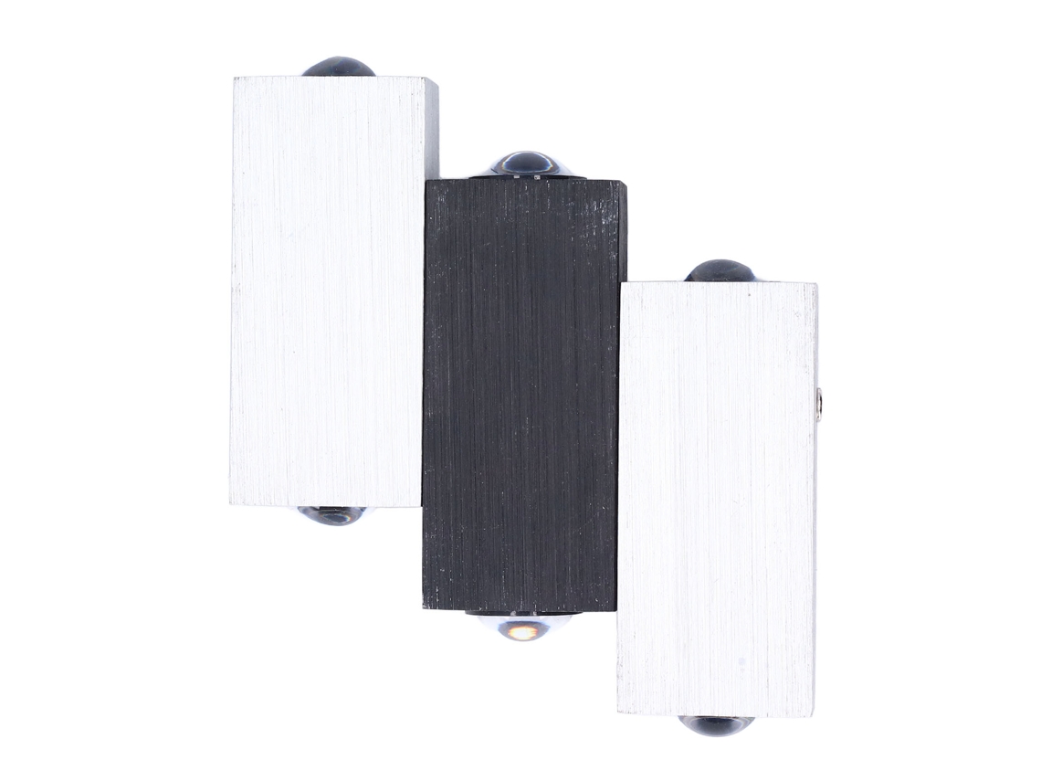 Lâmpada de Parede LED Industrial 6LED 6W Alumínio para Escadas, Restaurantes e Banheiros | S/MARCA