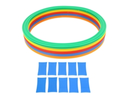 Conjunto De Anéis De Velocidade Esportiva Para Crianças 10 Anéis 10 Fivelas 28cm