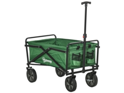 Carrinho Dobrável com Carga 40 Kg, Verde 83x50x99 Cm | S/MARCA