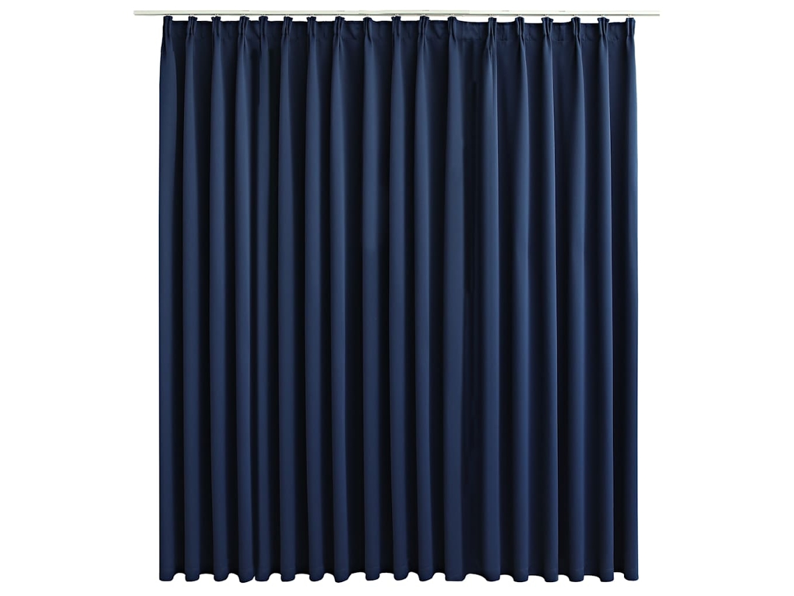 Maison Exclusive - Cortina Blackout Com Ganchos 290x245 Cm Azul