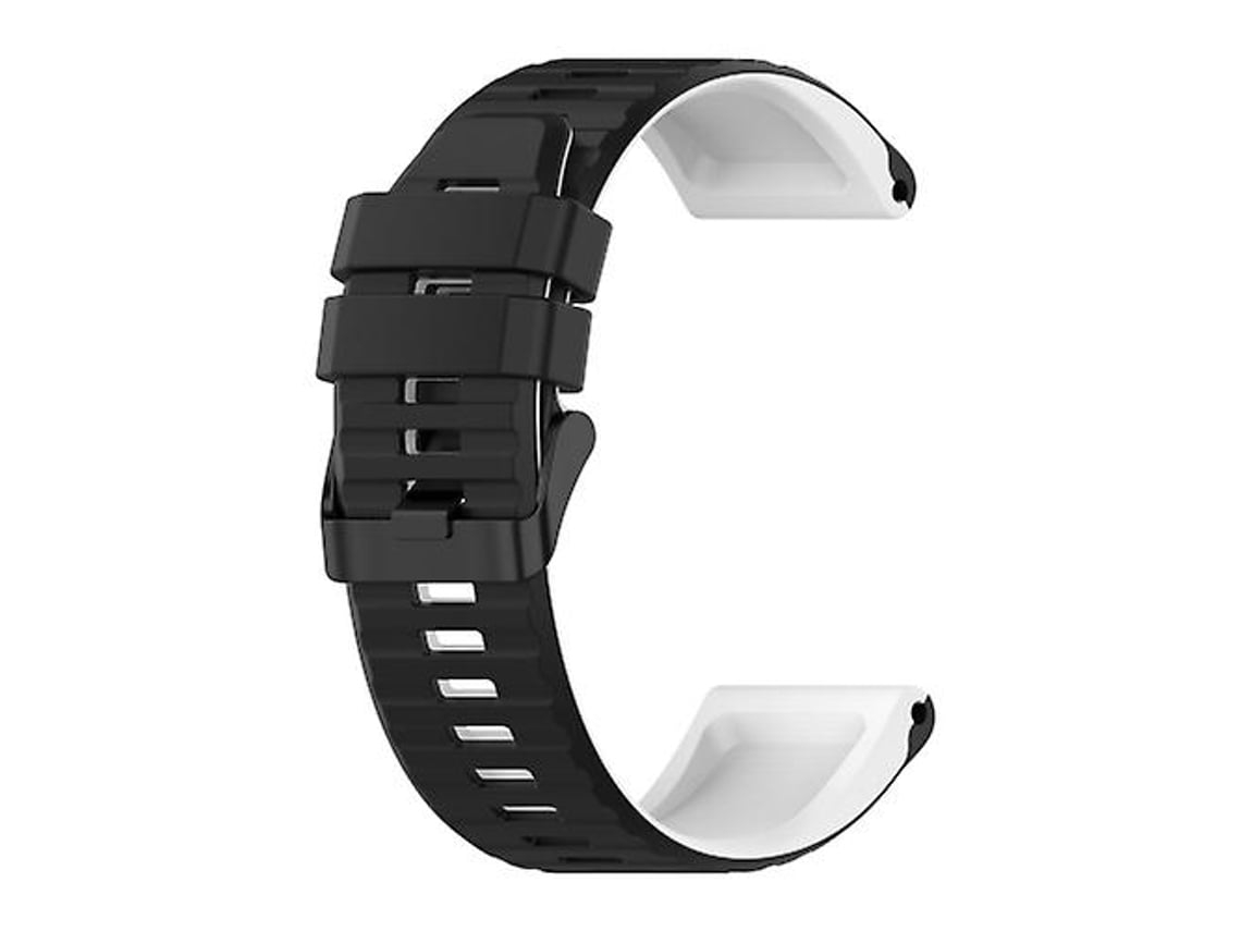 Pulseira De Relógio Garmin Fenix 3 Sapphire 26 Mm, Silicone, Preta/ Branca., Acabamento Moderno