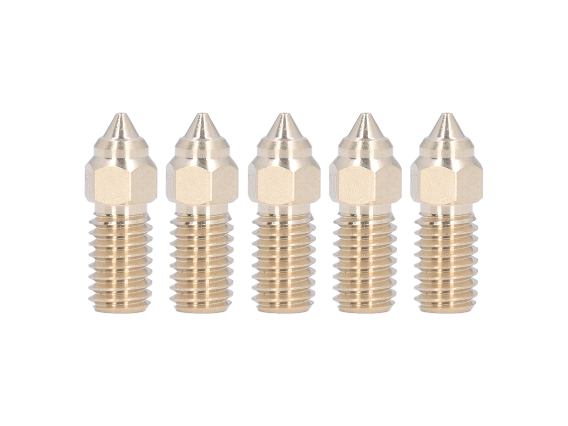 5 Peças Bicos De Latão 0.4mm Rosca M6 Para Impressora 3d Elegoo Neptune 4 4pro Substituição