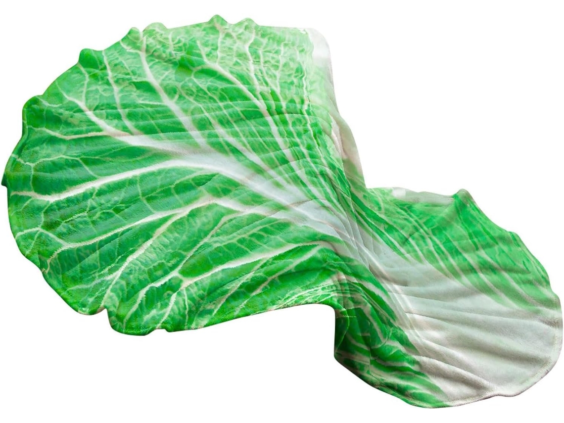 Manta Divertida Colcha Original com Estampa de Vegetais, Leve Lã Macia, Feita Tecido Suave Aconchego CHABERLU