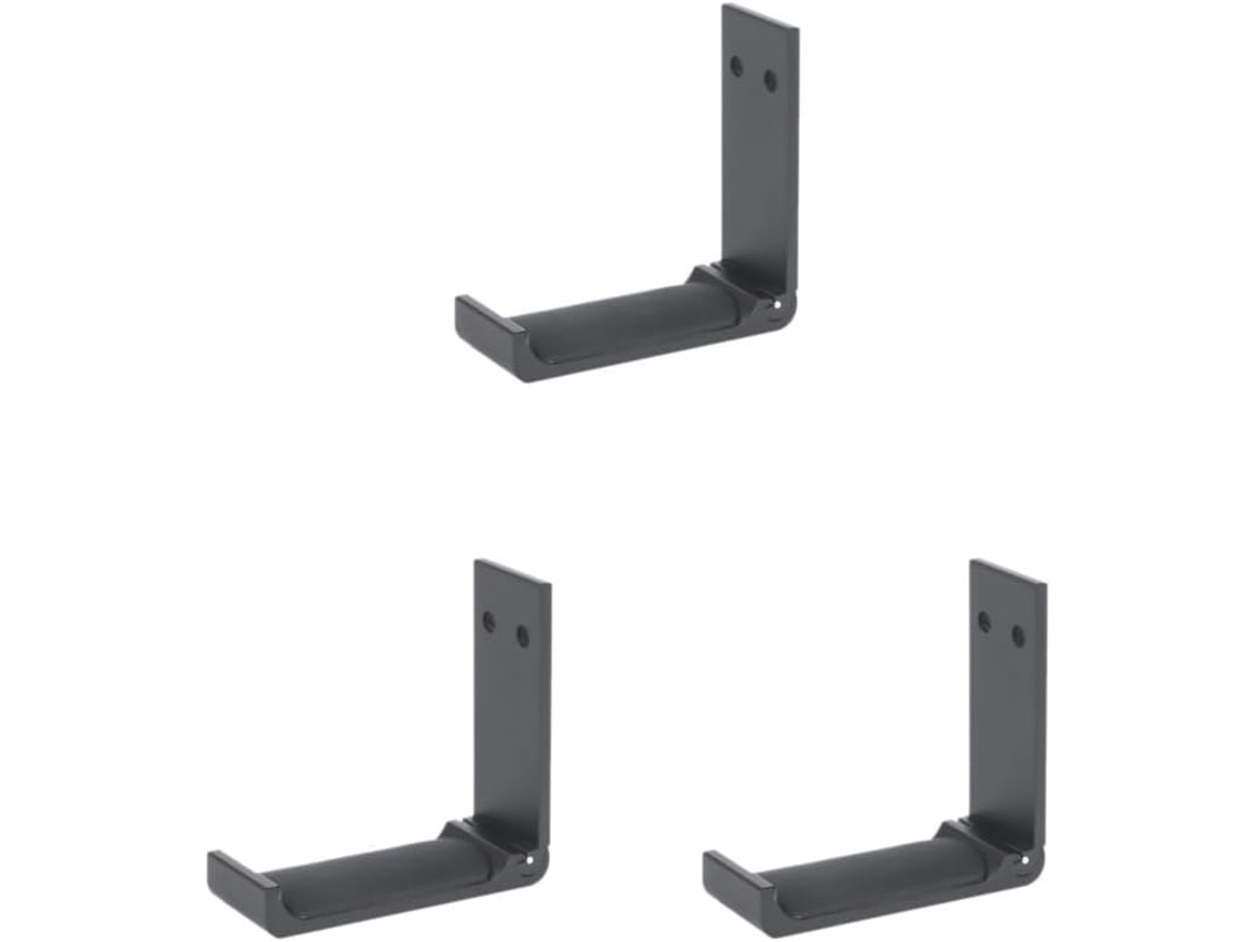 Lote De 3 Crochês Flexíveis Em Aliança De Metal Para Capacete De Jogo, Preto, Estilo B