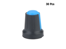 30 Peças De Ponteira Giratória De Potenciômetro De Plástico Knob Azul 6mm