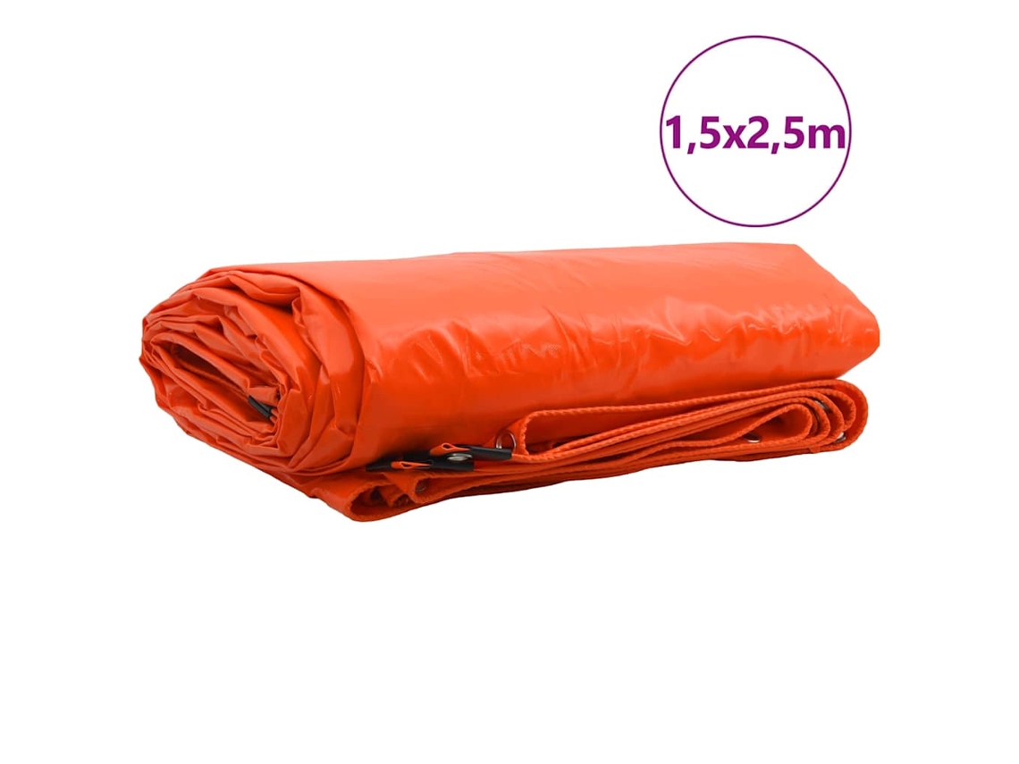 Maison Exclusive - Lona 650g / M² Laranja 1,5 X 2,5 M Lona Com Revestimento Em Pvc