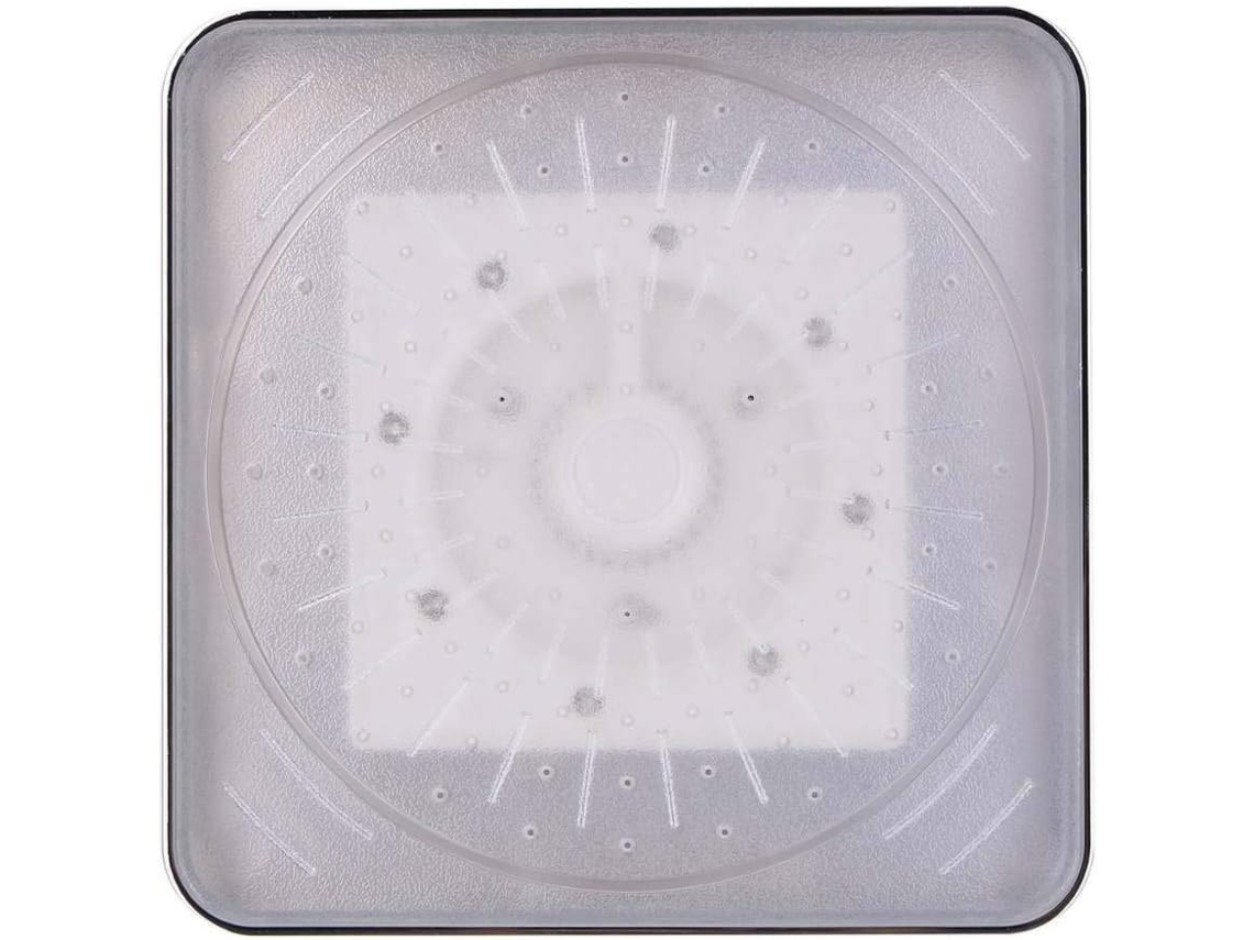 Chuveiro De Teto Ajustável De 6 Polegadas Lijucai Quadrado Em Abs Com Led E Efeito Chuva.