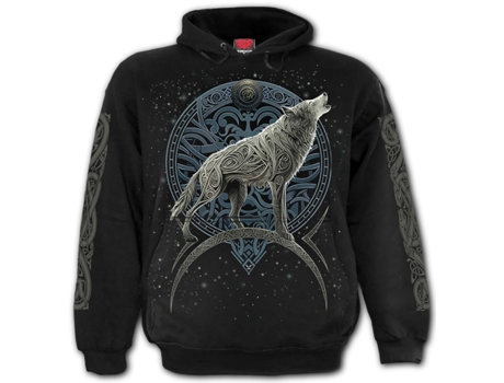 Sweatshirt Celtic Wolf  SPIRAL (XL - Velo - Preto)