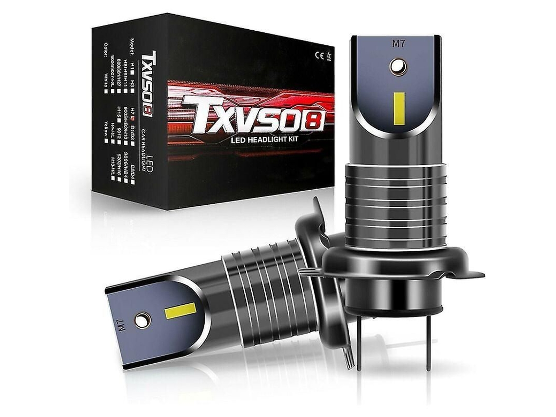 Kit De Lâmpadas Led H7 110w 30000lm 6000k Canbus 50000h Ip68 Faróis De Carro