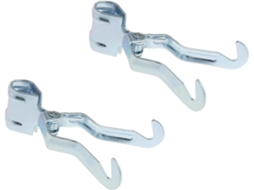 2 Unidades de Gancho Multifuncional AQUAFORGE para uso externo, 11x7cm, fixação para camping, com clipe de metal leve e portátil
