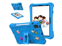 Lurelia Estojo Protetor De Eva Desenho Animado Para Ipad Air 11 2024/pro 11 Azul Claro