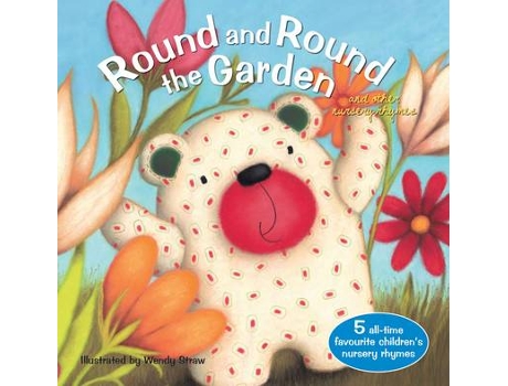 Livro round and round the garden and other nursery rhymes de created by brolly books , illustrated by wendy straw (inglês)