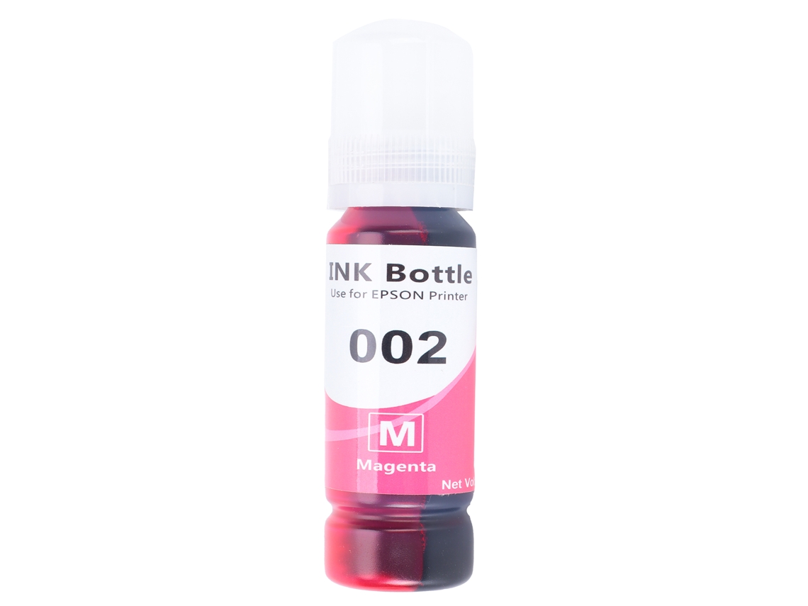 Impressora jato de tinta vermelha com tinta corante, bem lacrada, armazenamento conveniente, sem necessidade de tomada.