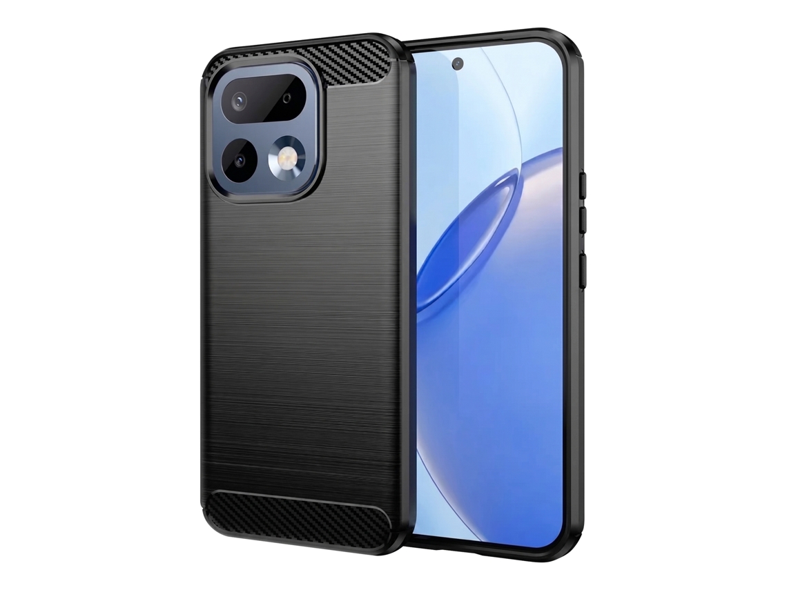 Capa Para Realme 16 Pro Efeito Carbono Proteção Flexível Antichoque