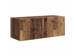 Armário de TV de Parede Madeira Antiga MAISON EXCLUSIVE (60x31x29.5 cm)
