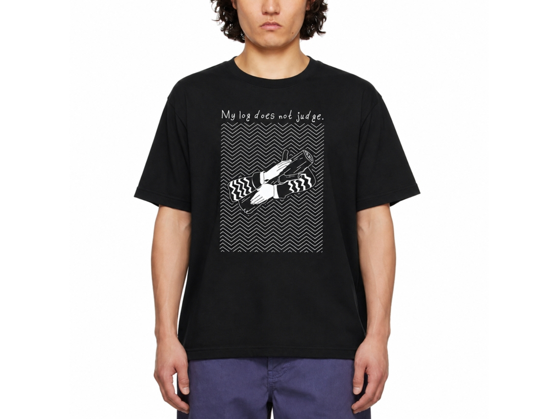 Rockinstone My Log Does Not Judge Padeltees By Cafilucas T-shirt Unique Designer Style