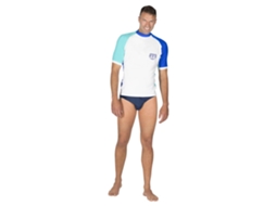 Camiseta Rasguard Rashguard Shield Azul Lmares Aquazone