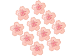 Lalafina 10-tachinhas Com Rosa Cerejeira Flower Design Para Quadros Cortiça, Duráveis E Fáceis De Uso, Idealis Para