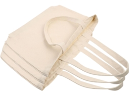 De 3 Sacolas De Lona 40x35x10 Cm, Bolsa De Ombro Simples, Pacote Grande