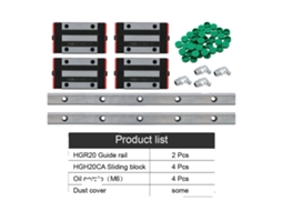 Sistema De Guia Linear, Comprimento Ajustável, Alta Capacidade De Carga, 2hgr20 4hgh20ca-c, 1250mm