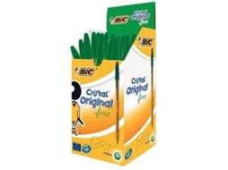 Esferográfica BIC Cristal Original Ponta Médiaa (Verde)