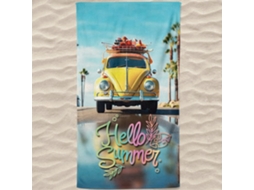 Toalha De Praia Microfibra Vw Carocha Hello Summer