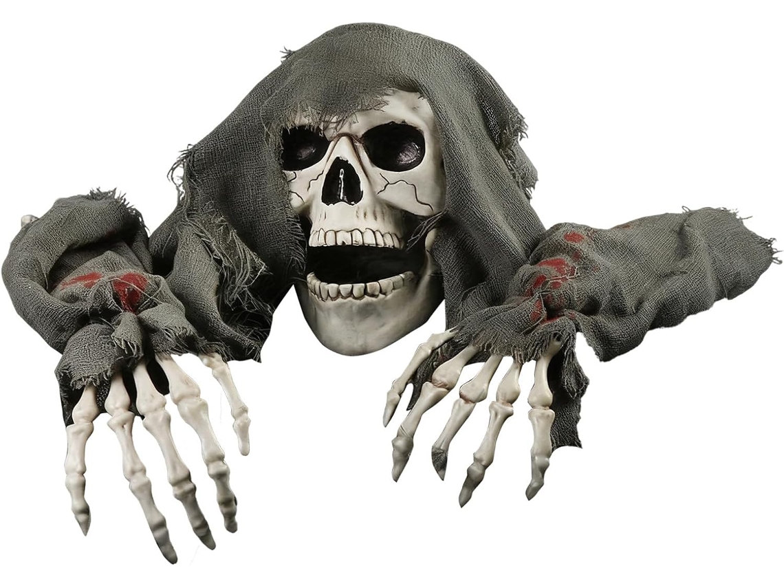 Arenques de Halloween, Pegadinha Assustadora, Adereço Festivo, Jardim, Gramado, Esqueletos de Halloween, para Caminhos CHABERLU