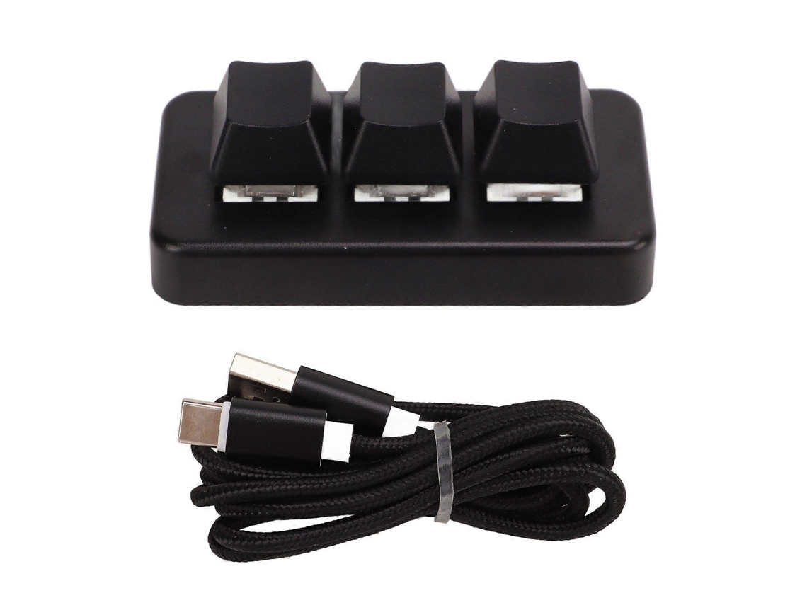 Mini Teclado De Controle Usb Com Fio De 3 Botões, Botão Personalizado, Teclado De Programação, Teclado Macro Ly Ebike
