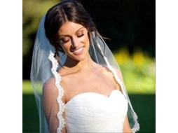 2026 peineta de Velo de Novia Con Encaje Catédral Suave Color Blanco Accesorio Boda 35.4 Pulgadas