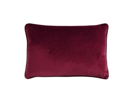 Coussin Em Veludo Vermelho Bordeaux 60x40