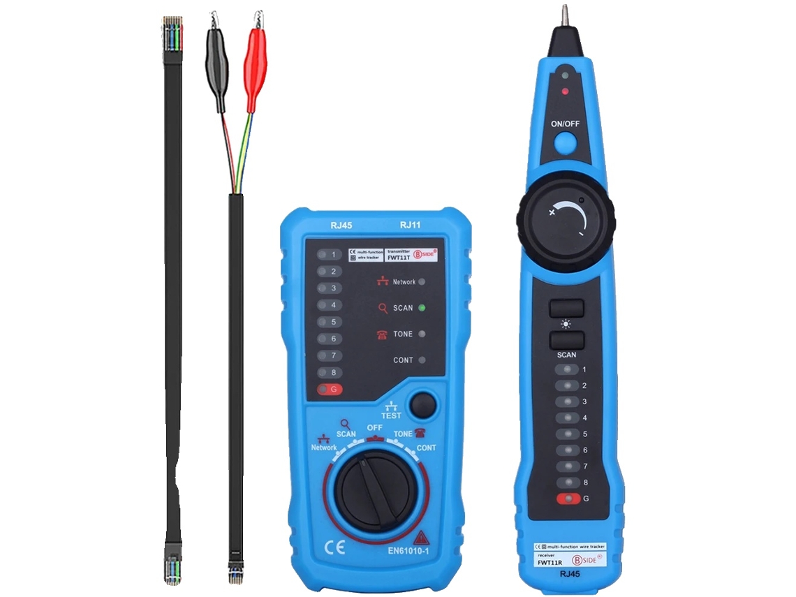 Testador De Cabo, Rastreamento Rj11 E Rj45, Calibração De Sequência De Fios, Detecção De Linha, Fwt11 Oem