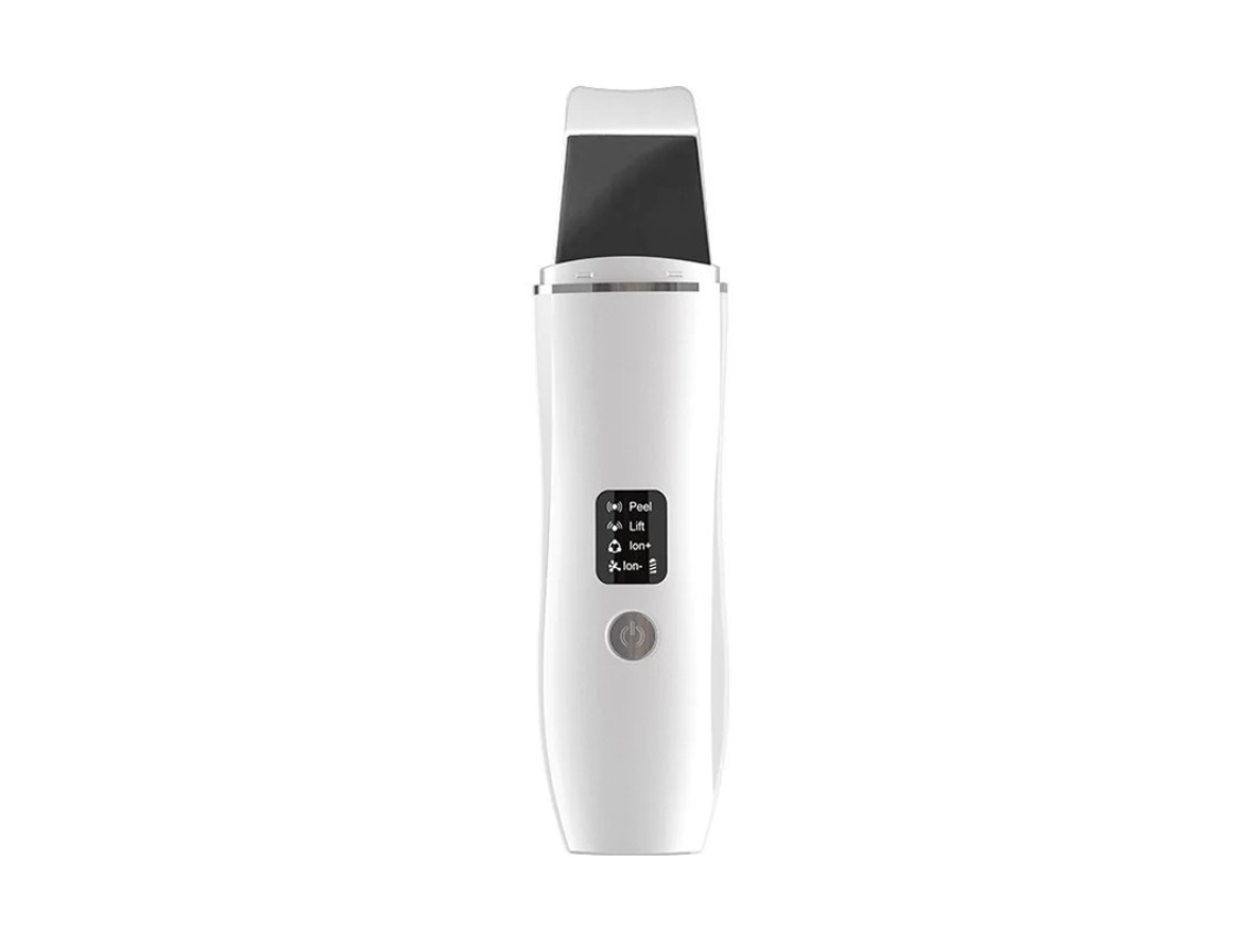 Raspador De Pele Ultrassônico E Removedor De Cravos 4 Modos Para Limpeza Profunda Limpador De Poros Facial Recarregável Por Usb Branco Bestvite