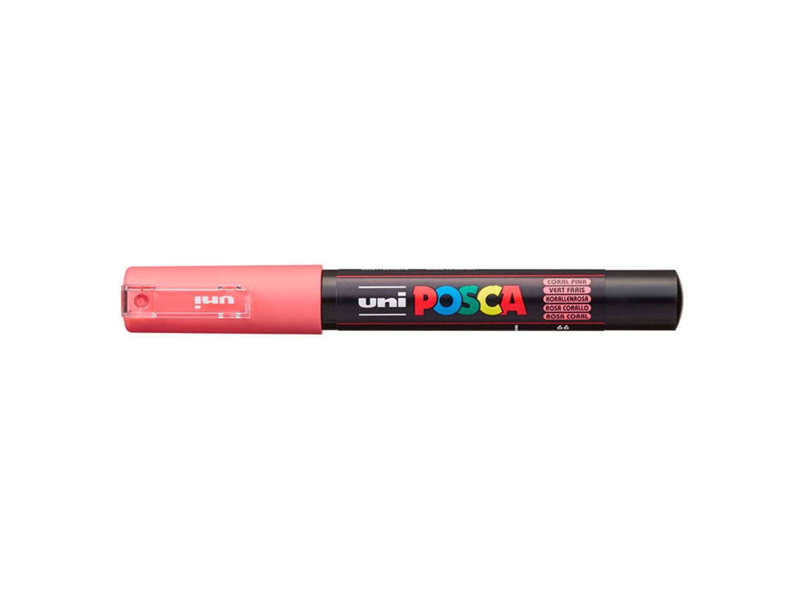 Marcador POSCA Pc-1M Ponta Bala Extrafina de 0,7 1 Mm Rosa Coral
