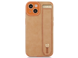 Suporte Casa Pega Para Iphone 13 Pele Sintética Castanho