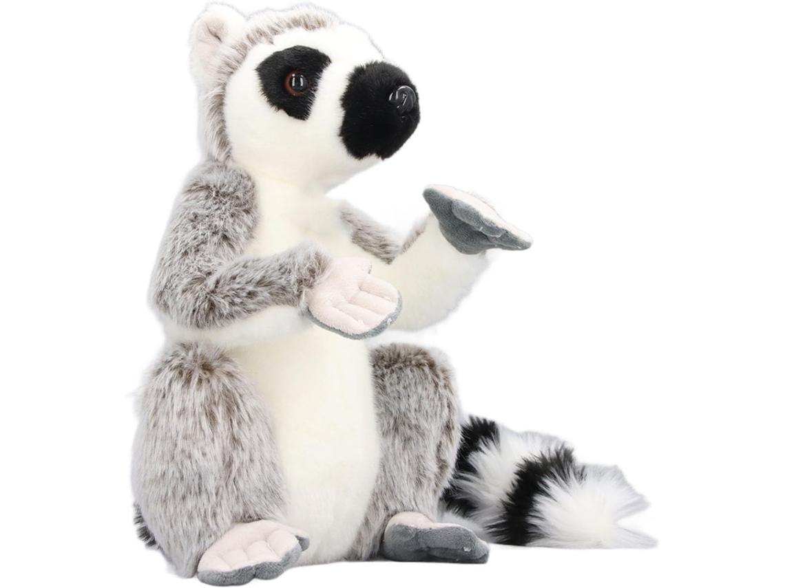 Brinquedo De Pelúcia Lêmure, Design Macio E Realista, Com Fecho