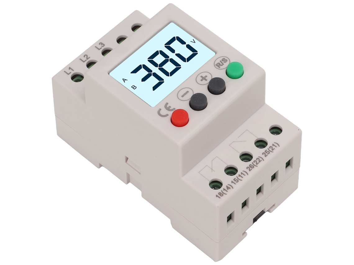 Laxiscreed Protetor De Sobretensão E Subtensão Triphasado Com Lcd Para Ac 380v