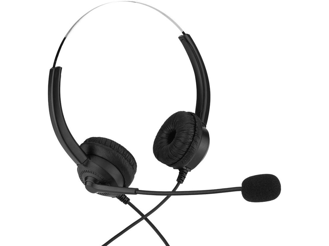 Fone De Ouvido Pusokei Para Call Center, Som Sem Perdas Com Cancelamento De Ruído, Protetores Auriculares Giratórios De