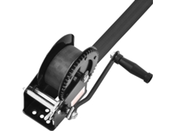 Guincho Manual com Capacidade de Tração 1500 Libras, para Reboque Barco, Manivela Resistente Correia Poliéster 10 M e Catraca Bidirecional, Reboque