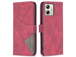 Capa compatível com Motorola Moto G54 5g, com suporte em couro estampado, modelo Binfen, cor Bf05 Slowmoose