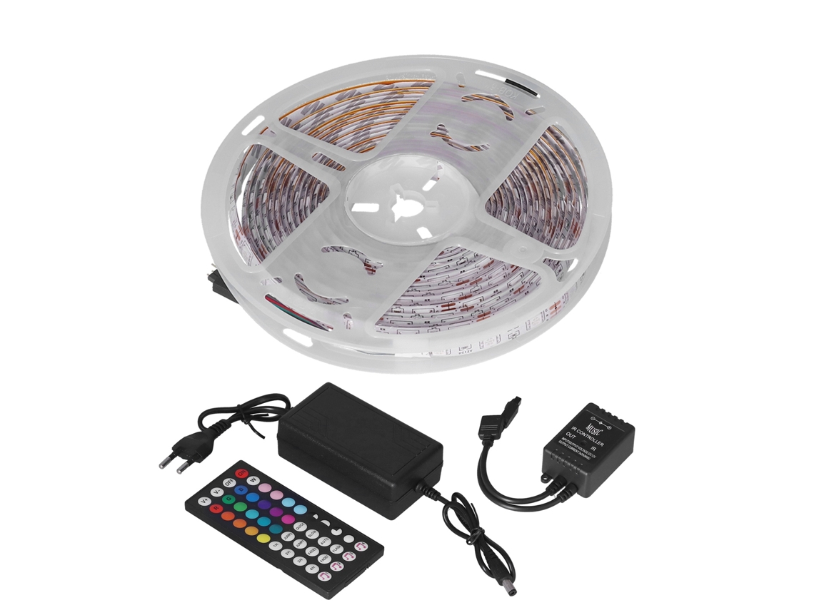 Fitas De Luz 5m Modo Música Fitas De Led À Prova D'água Para Decoração De Quarto Indoor E Outdoor